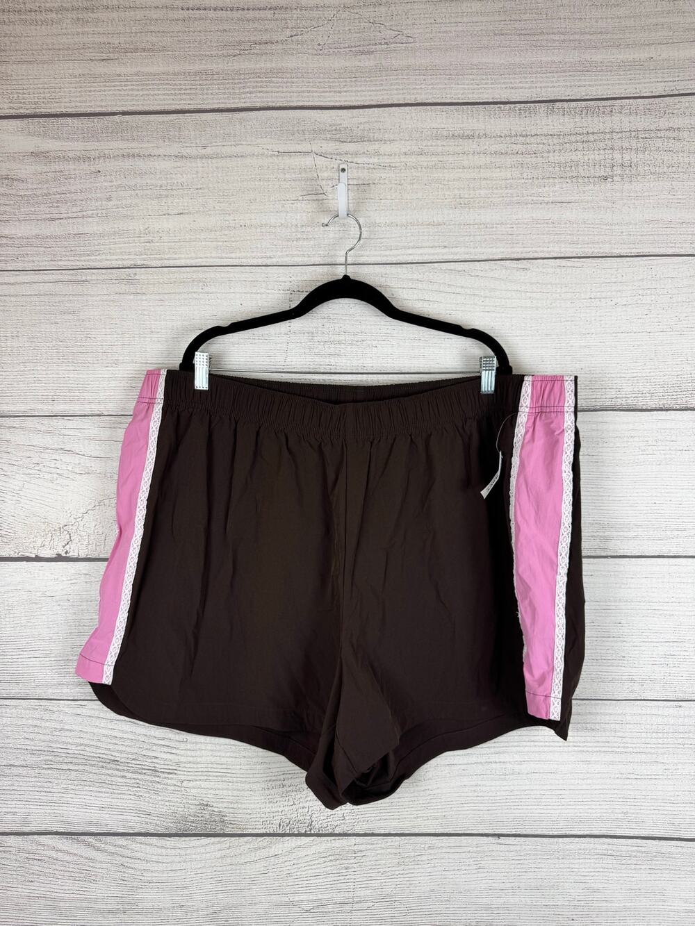Old Navy Plus Size Active Brown & Pink Pull On Shorts Size 3X